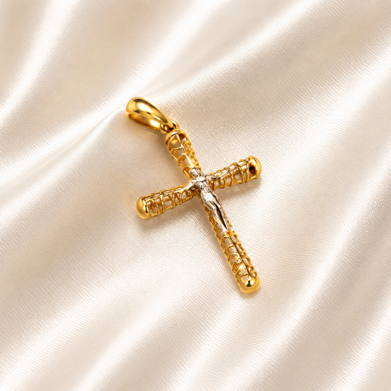 PINGENTE CRUZ COM CRISTO