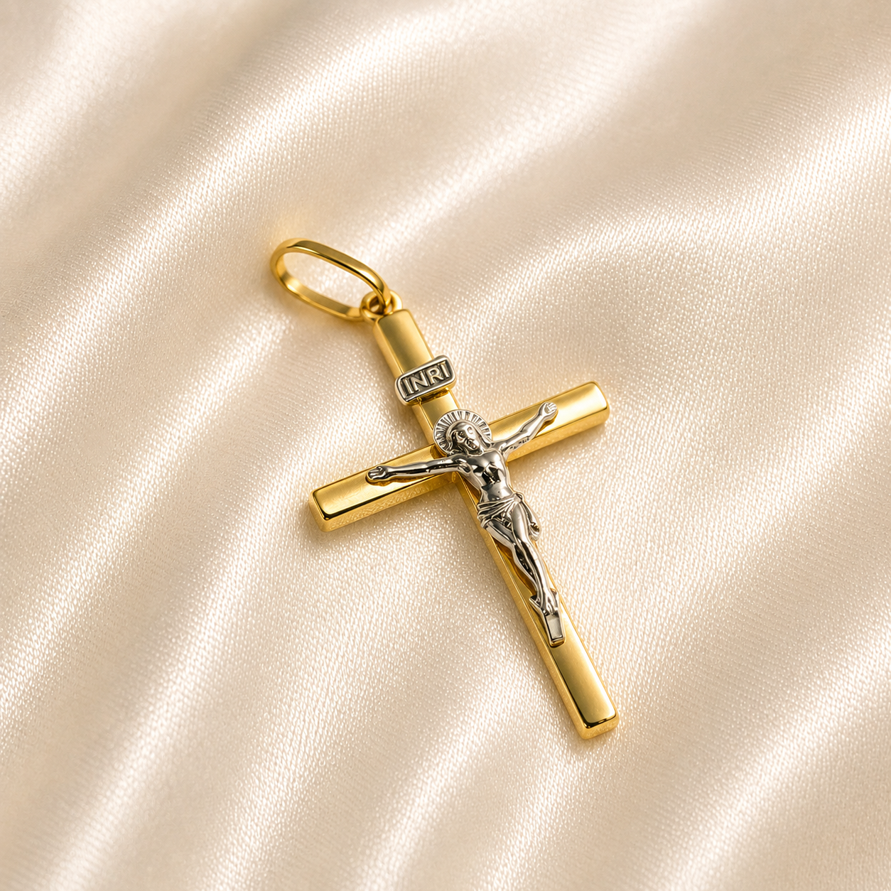 PINGENTE CRUZ COM CRISTO