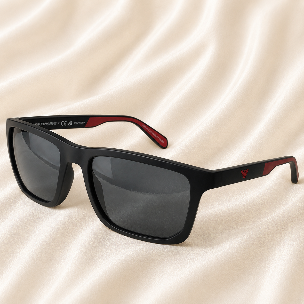 ÓCULOS DE SOL EMPORIO ARMANI RETANGULAR POLARIZADO