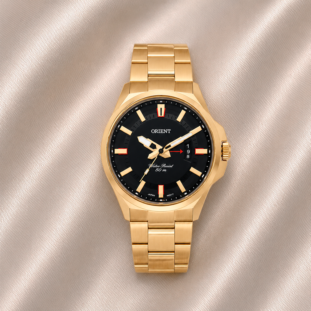 RELÓGIO ORIENT MASCULINO DOURADO SPORT